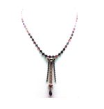 Mariana Necklace Fashionable Multi Color Swarovski Crystals Xenia Odyssey Coll. - Image 2