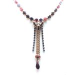 Mariana Necklace Fashionable Multi Color Swarovski Crystals Xenia Odyssey Coll.