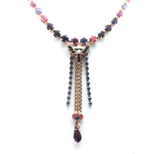 Mariana Necklace Fashionable Multi Color Swarovski Crystals Xenia Odyssey Coll.