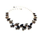 Mariana Necklace My Treasures Coll. Alluring Leafy Vine Beaded Jet Austrian Crystals - Image 2