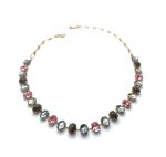Necklace By Mariana Woman Gorgeous Rose and Indian Sapphire Swarovski Crystals - Image 2