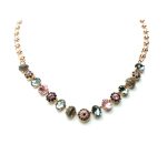 Mariana Necklace Exquisite Greys & Pinks Austrian Crystals Madagascar Africa Coll. - Image 2