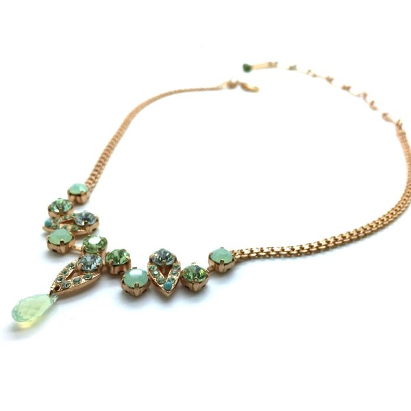 Mariana Necklace Fashionable Greens Austrian Crystals Mojito Cocktail Hour Coll.