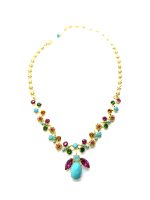 Mariana Necklace Finely Detailed Colorful Swarovski Crystals Happy Days Icons Coll. - Image 3