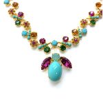 Mariana Necklace Finely Detailed Colorful Swarovski Crystals Happy Days Icons Coll. - Image 2