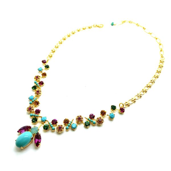 Mariana Necklace Finely Detailed Colorful Swarovski Crystals Happy Days Icons Coll.