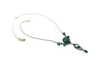 Mariana Necklace Finely Detailed Emerald Swarovski Crystals My Treasures Coll. - Image 3