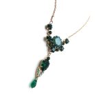 Mariana Necklace Finely Detailed Emerald Swarovski Crystals My Treasures Coll.