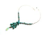 Mariana Necklace Timeless Turq, AB & Pacific Opal Swarovski Crystals Cindy Icons Coll.