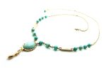 Mariana Necklace Lovely Howlite Chinese Turquoise Mineral My Treasures Coll. - Image 2