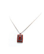 Mariana Necklace Pendant Stunning Blues & Oranges Austrian Crystals Serengeti Africa Coll. - Image 2