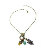 Mariana Necklace Pendant Marrakech Mineral & Swarovski Crystals My Treasures Coll. - Image 2