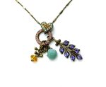 Mariana Necklace Pendant Marrakech Mineral & Swarovski Crystals My Treasures Coll.