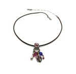Mariana Necklace Pendant Lovely Pinks & Whites Swarovski Crystals Silk Road Coll.