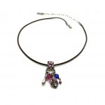 Mariana Necklace Pendant Lovely Pinks & Whites Swarovski Crystals Silk Road Coll.