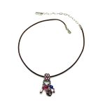 Mariana Necklace Pendant Lovely Pinks & Whites Swarovski Crystals Silk Road Coll. - Image 3