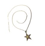 Mariana Necklace Pendant Star Shape Beaded Multi Color Swarovski Crystals Inspiration Coll.