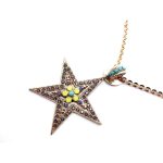 Mariana Necklace Pendant Star Shape Beaded Multi Color Swarovski Crystals Inspiration Coll. - Image 2