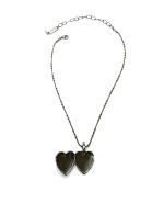 Mariana Necklace Heart Locket Pendant Beaded Austrian Crystals Holiday Lights Coll. - Image 3
