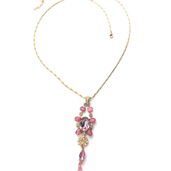 Mariana Necklace Pendant Sassy Shades of Pink Austrian Crystals Ambrosia Coll.