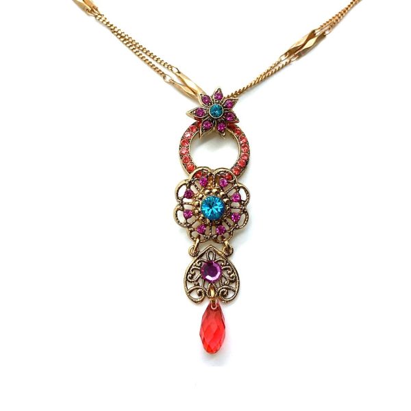 Mariana Necklace Pendant Gorgeous Colorful Austrian Crystals Sweet Summer Coll.