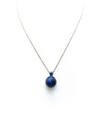 Necklace Pendant By Mariana Woman Round Blue Swarovski Crystals - Image 2