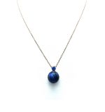 Necklace Pendant By Mariana Woman Round Blue Swarovski Crystals - Image 3