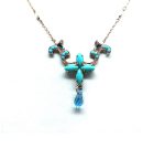 Mariana Necklace Pendant Timeless Turquoise Swarovski Crystals My Treasures Coll. - Image 3