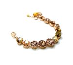 Mariana Bracelet Golden Shadow, Light Maroon, Topaz & Light Peach Austrian Crystals My Butterfly Coll. - Image 2