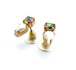 Mariana Earrings Shimmering Cream Pearl & Vitrail Light Austrian Crystals Aurora Odyssey Coll. - Image 2