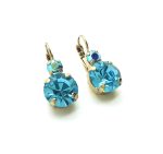Mariana Earrings Shimmering AB & Aquamarine Swarovski Crystals My Treasures Coll. - Image 3
