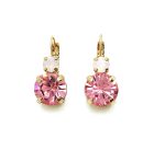 Earrings By Mariana Breast Cancer Awareness Icons Coll. Sassy Pinks Austrian Crystals - Image 2
