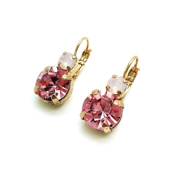 Earrings By Mariana Breast Cancer Awareness Icons Coll. Sassy Pinks Austrian Crystals