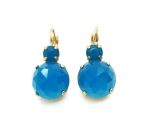 Mariana Earrings Simply Elegant Blue Quartz Mineral My Treasures Coll.