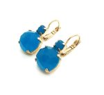 Mariana Earrings Simply Elegant Blue Quartz Mineral My Treasures Coll. - Image 2
