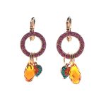 Mariana Earrings Gorgeous Dangling Colorful Austrian Crystals Masai Africa Coll.