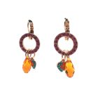 Mariana Earrings Gorgeous Dangling Colorful Austrian Crystals Masai Africa Coll. - Image 3