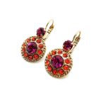 Mariana Earrings Stunning Hyacinth & Fuchsia Swarovski Crystals Lady Marmalade Songbook Coll. - Image 2