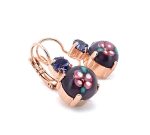 Mariana Earrings Lovely Floral Amethyst Aurora Borealis Austrian Crystals Odyssey Coll. - Image 3