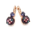 Mariana Earrings Lovely Floral Amethyst Aurora Borealis Austrian Crystals Odyssey Coll.
