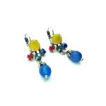 Mariana Earrings Sassy Dangling Colorful Austrian Crystals Fantasy Nirvana Coll. - Image 3