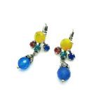 Mariana Earrings Sassy Dangling Colorful Austrian Crystals Fantasy Nirvana Coll.