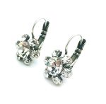Mariana Earrings Dainty Floral Clear Austrian Crystals On A Clear Day Icons Coll. - Image 2
