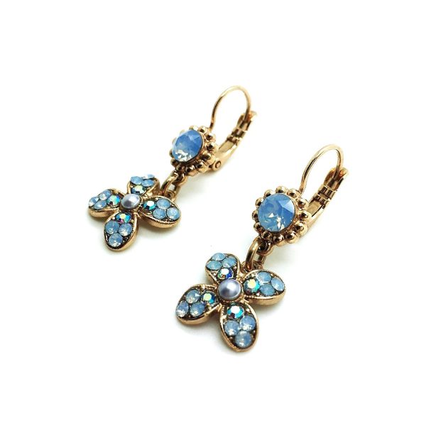 Mariana Earrings Charming Pale Blue & AB Swarovski Crystals Periwinkle Cocktail Hour Coll.