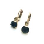 Earrings By Mariana My Treasures Coll. Simply Elegant Jet & Champagne Austrian Crystals - Image 3