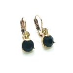 Earrings By Mariana My Treasures Coll. Simply Elegant Jet & Champagne Austrian Crystals - Image 2