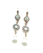Earrings By Mariana Woman Elegant Pearls and Opal Swarovski Crystals