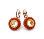Mariana Earrings Masai Africa Coll. Beautiful Oranges & Yellows Austrian Crystals