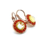 Mariana Earrings Masai Africa Coll. Beautiful Oranges & Yellows Austrian Crystals - Image 2