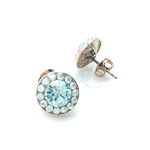 Mariana Earrings Glitzy Moonlight & Silk Swarovski Crystals Moon Dance Songbook Coll. - Image 2